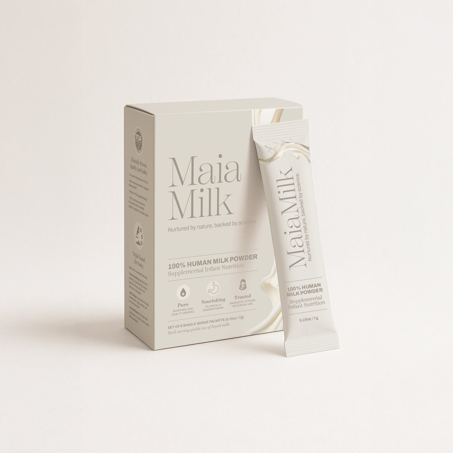 100% Human Breast Milk Powder Packets