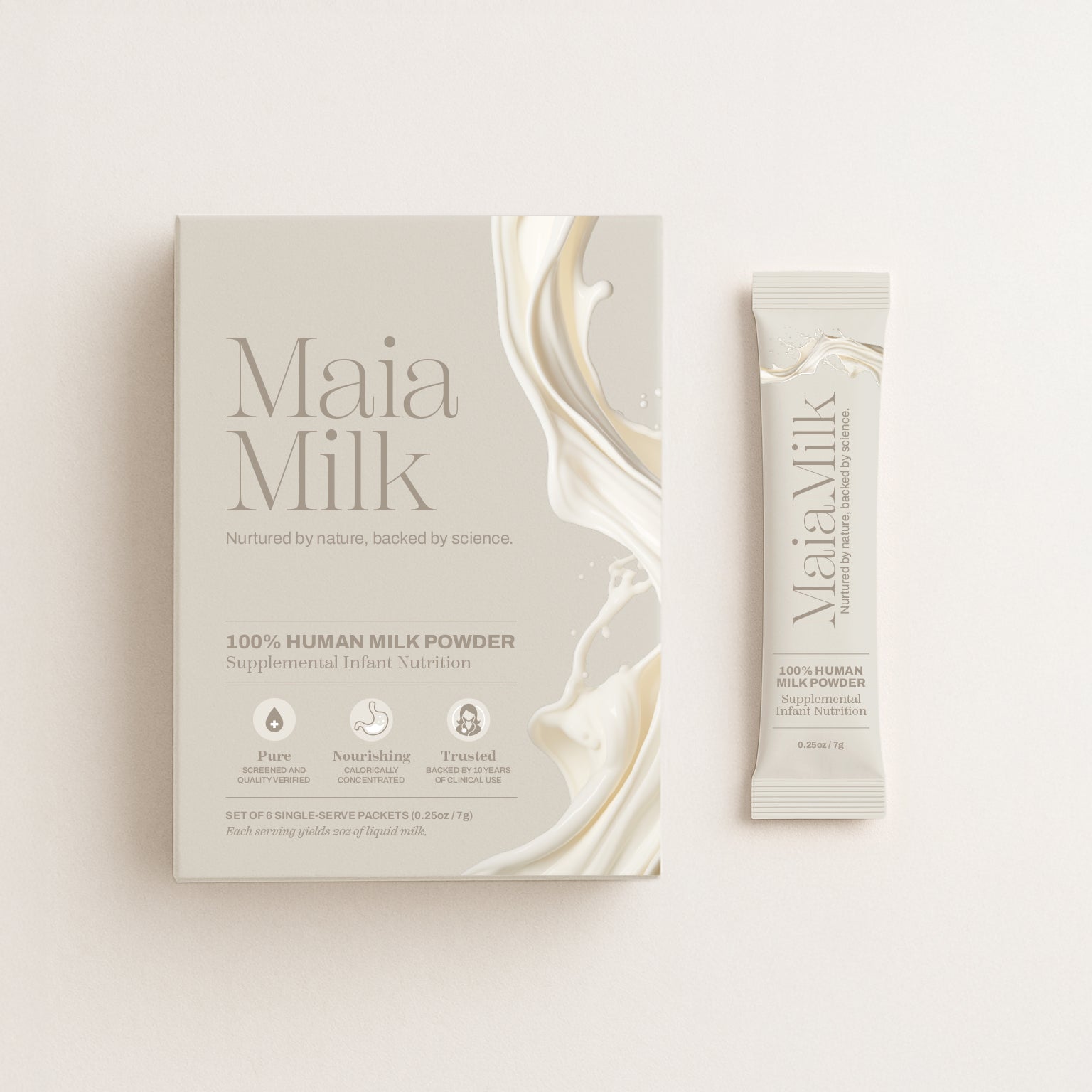 100% Human Breast Milk Powder Packets