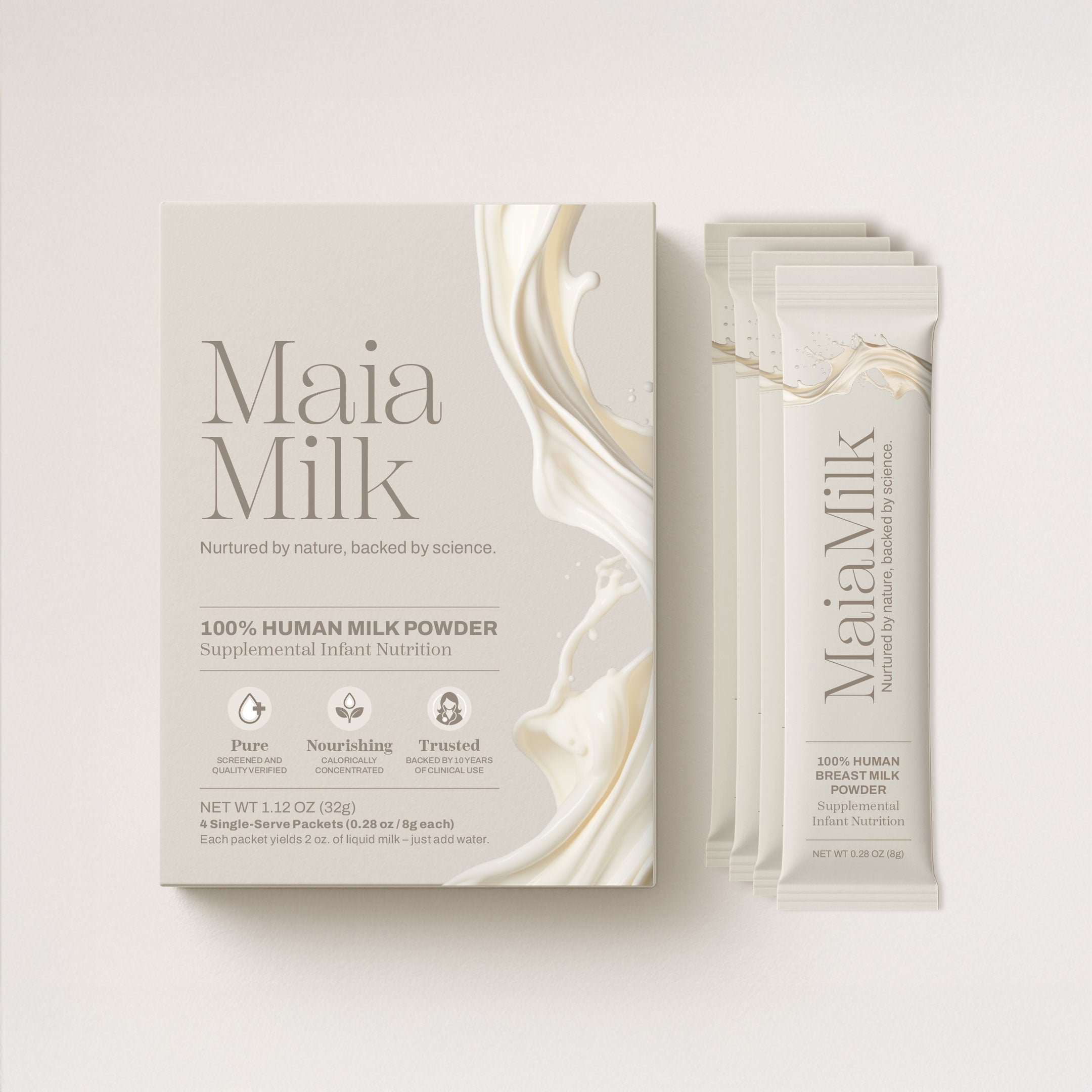 100% Human Breast Milk Powder Packets